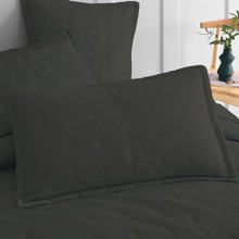 Ascot Waffle Cotton-Blend Standard Pillow Shams (Set of 2)